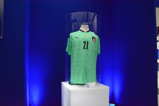 Donnarumma Jersey Italy-Austria UEFA Euro2020 at Museum in Casa Azzurri in Iserlohn, Germany June 2024 during UEFA EURO, EM, Europameisterschaft,Fussball 2024 - Casa Azzurri, UEFA European Football Championship in Iserlhon, Germany, June 17 2024  Copyright: xPasqualexGolia IPAxSportx xipa-ax xx IPA_47207029 IPA_Agency_IPA47207029