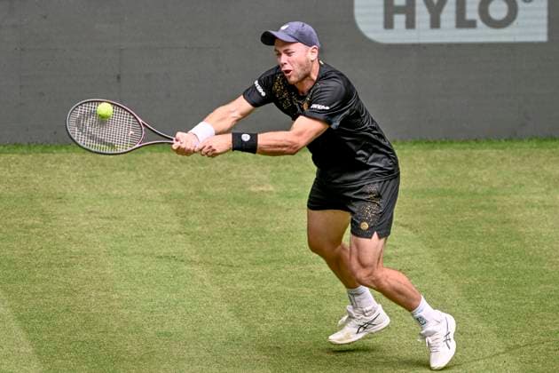 Dominik Koepfer GER 17 06 2024 Tennis Terra Wortmann Open, ATP World Tour 500, , OWL ARENA, Halle Westfalen , NRW Germany Copyright: xpepphotox xHorstxMauelshagenx pep00321, pep_20240617_hm