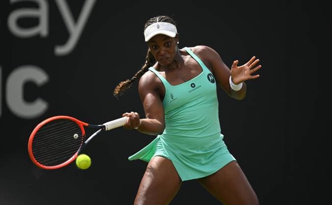 Sloane Stephens of the USA in action during her first round match Rothesay Classic Birmingham, Day 1, Tennis, Edgbaston Priory Club, Birmingham, UK - 17 June 2024  Copyright: xAnnaxGowthorpe Shutterstockx 14539764c