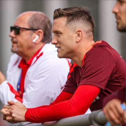 17.06.2024 HANNOVER, NIEMCY PILKA NOZNA (FOOTBALL) UEFA EURO, EM, Europameisterschaft,Fussball 2024 - CENTRUM TRENINGOWE REPREZENTACJI POLSKI - HANNOVER 96 ACADEMIE KONFERENCJA PRASOWA I TRENING REPREZENTACJI POLSKI NZ PIOTR ZIELINSKI FOTO LUKASZ GROCHALA CYFRASPORT NEWSPIX.PL --- Newspix.pl  20240617CSLG0115