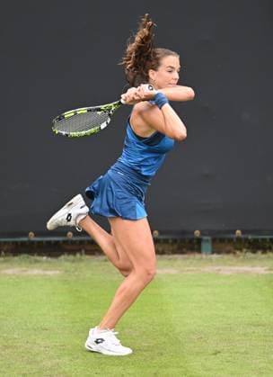 Lucia Bronzetti of Italy in action during her first round match Rothesay Classic Birmingham, Day 1, Tennis, Edgbaston Priory Club, Birmingham, UK - 17 June 2024  Copyright: xAnnaxGowthorpe Shutterstockx 14539764v