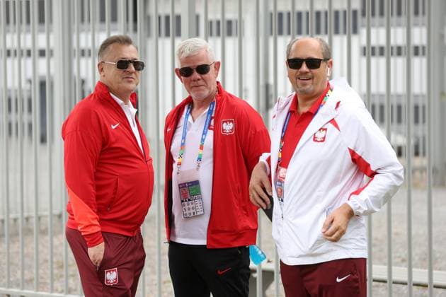 HANOWER 17.06.2024 TRENING REPREZENTACJI POLSKI NA EURO 2024 --- POLISH FOOTBALL national team, Nationalteam TRAINING SESSION ON EURO 2024 IN HANOVER CEZARY KULESZA ADAM KAZMIERCZAK MIECZYSLAW GOLBA FOT. PIOTR KUCZA FOTOPYK NEWSPIX.PL --- Newspix.pl  240617PYK1011