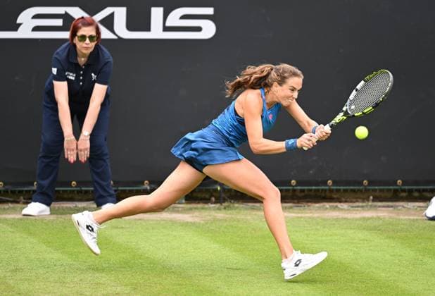 Lucia Bronzetti of Italy in action during her first round match Rothesay Classic Birmingham, Day 1, Tennis, Edgbaston Priory Club, Birmingham, UK - 17 June 2024  Copyright: xAnnaxGowthorpe Shutterstockx 14539764z