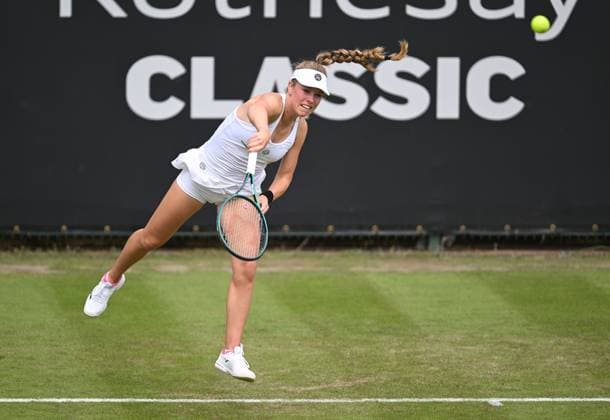 Magdalena Frech of Poland in action during her first round match Rothesay Classic Birmingham, Day 1, Tennis, Edgbaston Priory Club, Birmingham, UK - 17 June 2024  Copyright: xAnnaxGowthorpe Shutterstockx 14539764af