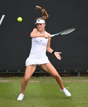 Magdalena Frech of Poland in action during her first round match Rothesay Classic Birmingham, Day 1, Tennis, Edgbaston Priory Club, Birmingham, UK - 17 June 2024  Copyright: xAnnaxGowthorpe Shutterstockx 14539764ai
