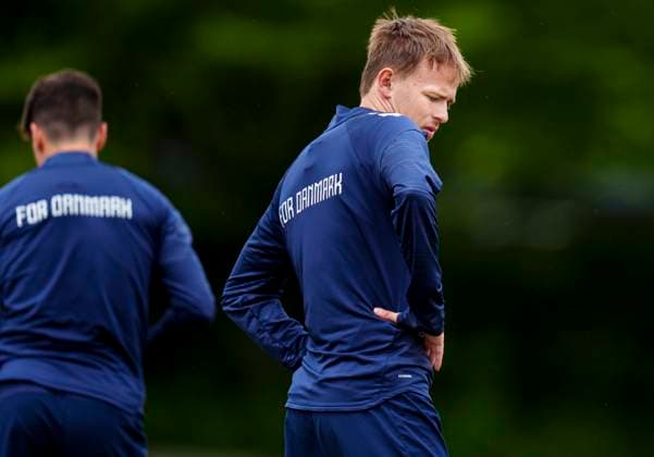 Mikkel Damsgaard during the national team s training in Freudenstadt, Germany Monday the 17th of June 2024 Photo Liselotte Sabroe Ritzau Scanpix , Stuttgart Germany  Copyright: Ritzau Scanpix LiselottexSabroex spdk20240617-135916-L