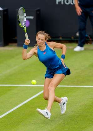 17th June 2024; Edgbaston Priory Club, Birmingham, England: Rothesay Tennis Classic Birmingham, Day 1; Lucia Bronzetti (ITA) in her womens singles match against Magdalena Frech (POL)  ActionPlus12655659 RogerxEvans
