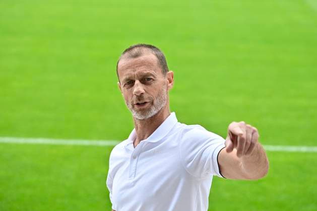 GER, UEFA European Championship 2024, Slovenian Base Camp Wuppertal 17 06 2023,Wuppertal ,Stadion am Zoo, GER, UEFA European Championship 2024, Slovenian Base Camp Wuppertal in the picture UEFA President Aleksander Ceferin Slovenia at the Stadion am Zoo in Wuppertal NordphotoxGmbHx xFreund nph00018