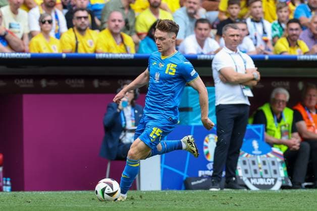 Viktor Tsygankov 15 Ukarine , Romania vs Ukraine Football, UEFA Euro 2024, Group stage, Matchday 1, 17 06 2024 Munich Bavaria Germany Copyright: xkolbert-press ChristianxKolbertx