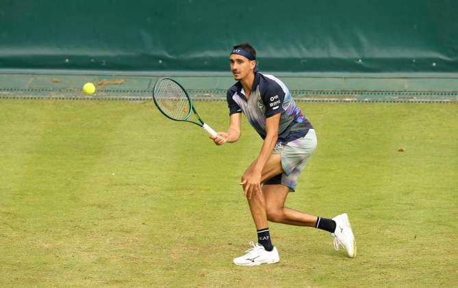 photo Lorenzo SONEGO ITA Tennis Tournament Terra Wortmann Cup at Gerry Weber Sportpark OWL Arena in Halle Westfalen Mo 17 06 2024