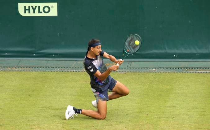 photo Lorenzo SONEGO ITA Tennis Tournament Terra Wortmann Cup at Gerry Weber Sportpark OWL Arena in Halle Westfalen Mo 17 06 2024