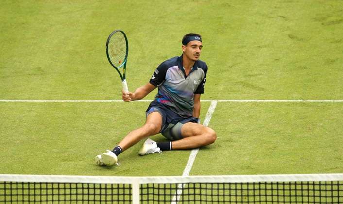 photo Lorenzo SONEGO ITA Tennis Tournament Terra Wortmann Cup at Gerry Weber Sportpark OWL Arena in Halle Westfalen Mo 17 06 2024