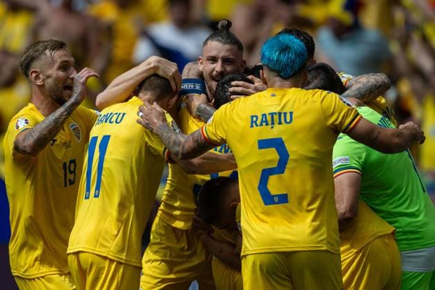 Goal for 1 0 by Nicolae Claudiu Stanciu Romania, 21 , GER, Romania v Ukraine, European Football Championship, UEFA EURO 2024, Group E, Matchday 1, 17 06 2024, GER, Romania v Ukraine, European Football Championship, UEFA EURO 2024, Group E, Matchday 1, 17 06 2024 Munich Copyright: xEibner-Pressefoto SaschaxWaltherx EP_SWA