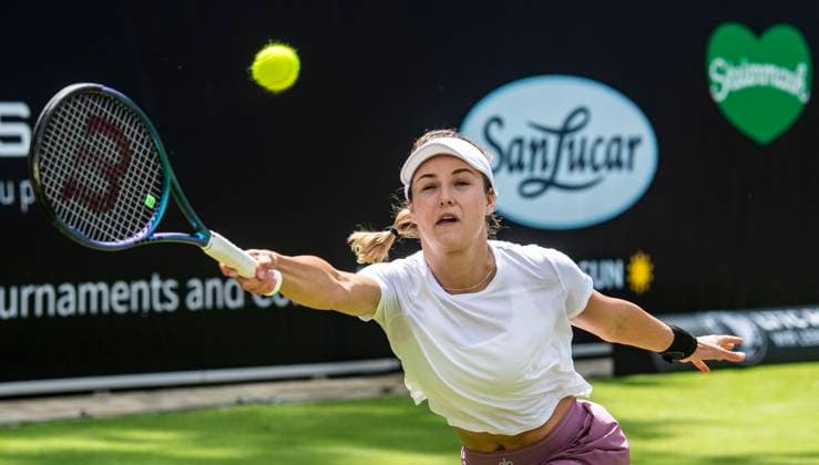 17 06 2024, WTA 500, Tennis, Women, ecotrans Ladies Open 2024, Berlin, 1 round, Singles, Nao Hibino Japan Anna Nikolajewna Kalinskaja Russia Anna Nikolajewna Kalinskaja Russia Berlin Steffi Graf Stadion Berlin Germany