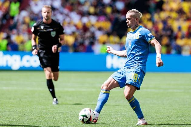 UEFA EURO 2024 Romania Ukraine 17 06 2024 Mykhailo Mudryk Ukraine, 10 kicks UEFA EURO 2024 Romania Ukraine Munich Football Arena, Munich on 17 06 2024 Copyright: xBEAUTIFULxSPORTS Wunderlx