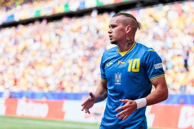 UEFA EURO 2024 Romania Ukraine 17 06 2024 Mykhailo Mudryk Ukraine, 10 UEFA EURO 2024 Romania Ukraine Munich Football Arena, Munich on 17 06 2024 Copyright: xBEAUTIFULxSPORTS Wunderlx