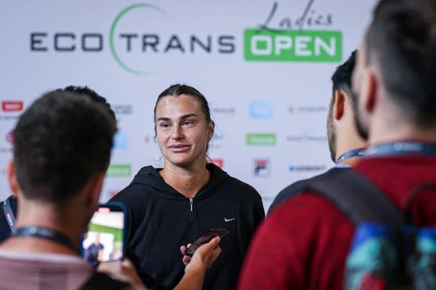 Aryna SABALENKA in a media talk, ecotrans Ladies Open 2024, Berlin, LTTC Rot Weiß , 17 06 2024, Copyright: xClaudioxGärtnerx
