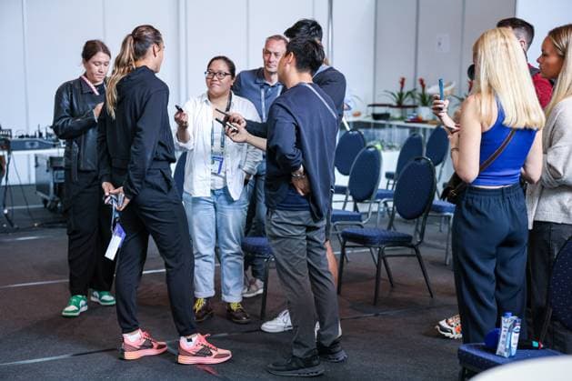 Aryna SABALENKA in a media talk, ecotrans Ladies Open 2024, Berlin, LTTC Rot Weiß , 17 06 2024, Copyright: xClaudioxGärtnerx
