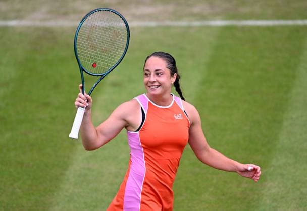 Elisabetta Cocciaretto of Italy celebrates winning her first round match Rothesay Classic Birmingham, Day 1, Tennis, Edgbaston Priory Club, Birmingham, UK - 17 June 2024  Copyright: xAnnaxGowthorpe Shutterstockx 14539764be