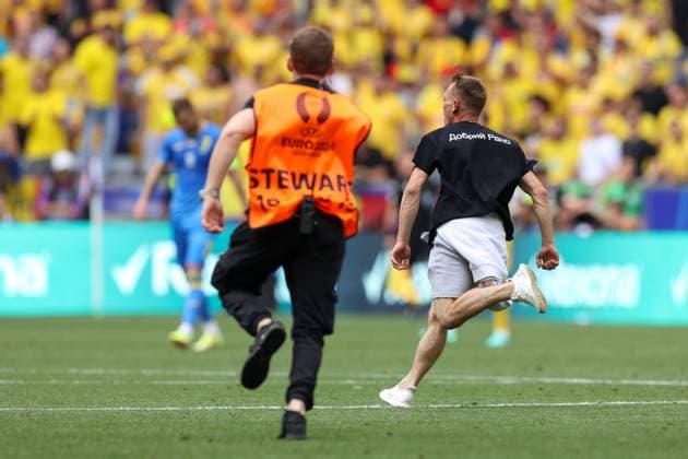 Soccer UEFA EURO 2024 Group Stage 1 Matchday Romania Ukraine on 17 06 2024 at the Munich Football Arena in Munich Flitzer xMSx