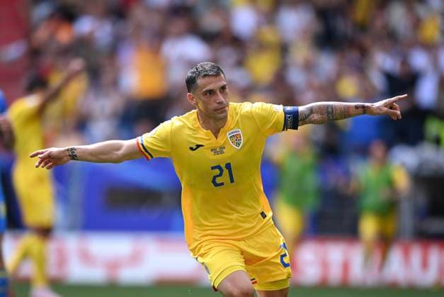 Football Euro 2024 Group E 17 06 2024 Romania Ukraine CHEERS Romania Goalscorer 1 0 Nicolae Stanciu