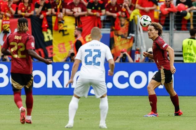 FRANKFURT, Arena Frankfurt, 17-06-2024 , European Football Championship Euro2024, Group stage match no.9 between Belgium and Slovakia. Belgium player Wout Faes Belguim - Slovakia (Euro2024)  x25517687x Copyright: