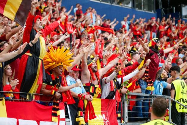 In the picture v li 17 06 2024, Belgium vs Slovakia, European Championship 2024, Matchday 1, Germany, Frankfurt am Main, Deutsche Bank Park, DFL REGULATES PROHIBIT ANY USE OF PHOTOGRAPHS AS IMAGE SEQUENCES AND OR QUASI VIDEO Copyright: HMBxMedia xJulienxBecker