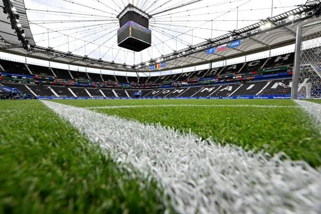 17 06 2024, xjrdrx, European Football Championship 2024, Belgium Slovakia emspor, v l stadium view interior, lawn, tribune DFL DFB REGULATIONS PROHIBIT ANY USE OF PHOTOGRAPHS as IMAGE SEQUENCES and or QUASI VIDEO Frankfurt