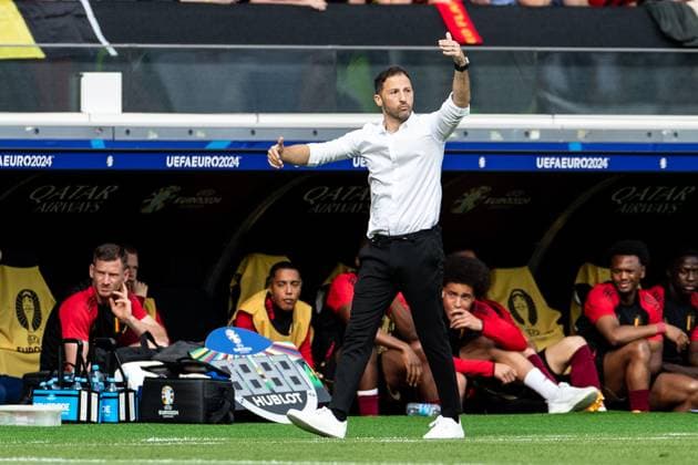 UEFA EURO 2024 Belgium Slovakia 17 06 2024 Domenico Tedesco Belgium, Head Coach UEFA EURO 2024 Belgium Slovakia Frankfurt Arena, Frankfurt am Main 17 06 2024 Copyright: xBEAUTIFULxSPORTS Buriakovx