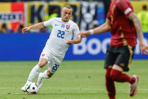 FRANKFURT, Arena Frankfurt, 17-06-2024 , European Football Championship Euro2024, Group stage match no.9 between Belgium and Slovakia. Slovakia player Stanislav Lobotka Belguim - Slovakia (Euro2024)  x25518173x Copyright: