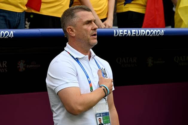 17 06 2024, xsltx, Football EM 2024, Romania Ukraine emspor, v l Trainer Head Coach Sergii Rebrov Ukraine DFL DFB REGULATIONS PROHIBIT ANY USE OF PHOTOGRAPHS as IMAGE SEQUENCES and or QUASI VIDEO Munich