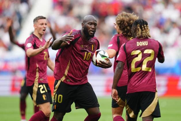GER: Belgium v Slovakia. UEFA EURO, EM, Europameisterschaft,Fussball 2024 Romelu Lukaku of Belgium during the UEFA Euro 2024 match between Belgium and Slovakia, Group E date 1, played at Frankfurt Arena on June 17, 2024 in Frankfurt, Germany. kpng Copyright: xBaguxBlancox xPRESSINPHOTOx PS_240616_BEL_ESL_058
