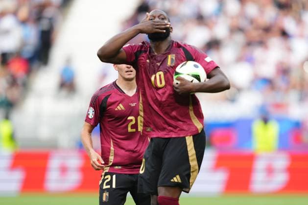 GER: Belgium v Slovakia. UEFA EURO, EM, Europameisterschaft,Fussball 2024 Romelu Lukaku of Belgium during the UEFA Euro 2024 match between Belgium and Slovakia, Group E date 1, played at Frankfurt Arena on June 17, 2024 in Frankfurt, Germany. kpng Copyright: xBaguxBlancox xPRESSINPHOTOx PS_240616_BEL_ESL_061