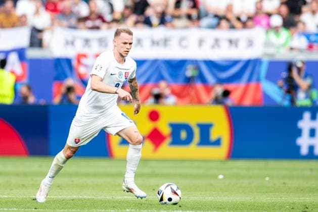 UEFA EURO 2024 Belgium Slovakia 17 06 2024 Ondrej Duda Slovakia, 8 UEFA EURO 2024 Belgium Slovakia Frankfurt Arena, Frankfurt am Main 17 06 2024 Copyright: xBEAUTIFULxSPORTS Buriakovx