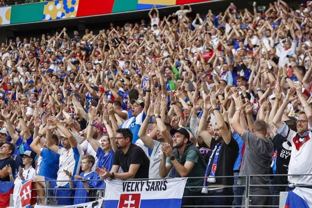 FRANKFURT, Arena Frankfurt, 17-06-2024 , European Football Championship Euro2024, Group stage match no.9 between Belgium and Slovakia. Fans of Slovakia Belguim - Slovakia (Euro2024)  x25518564x Copyright: