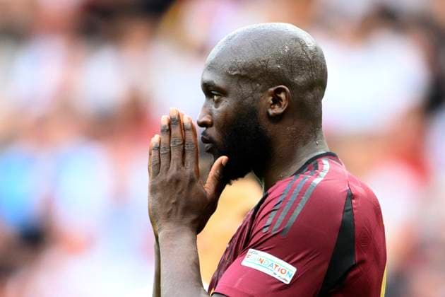 Belgium v Slovakia Group E - UEFA EURO, EM, Europameisterschaft,Fussball 2024 FRANKFURT AM MAIN, GERMANY - JUNE 17 : Lukaku Romelu forward of Belgium looks dejected during the UEFA EURO 2024 European Football Championship tournament group E stage match between Belgium and Slovakia at Frankfurt Arena on June 17, 2024 in Frankfurt am Main, Germany, 17 06 2024 Frankfurt am Main Germany  Copyright: xVincentxKalutx
