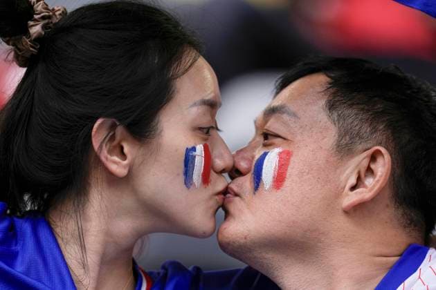 Supporter of France during the Euro 2024 soccer match between Austria and France at the D& xfc;sseldorf Arena, D& xfc;sseldorf, Germany - Friday 17 , June , 2024. - Soccer .  Copyright: xFabioxFerrari LaPressex