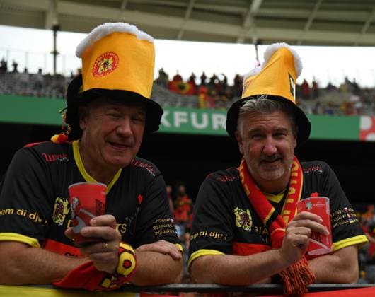 17 06 2024 Arena Frankfurt Stadium Football European Championship 2024 UEFA EURO 2024 Belgium Slovakia Belgian fans of Diaboulets Liegeois