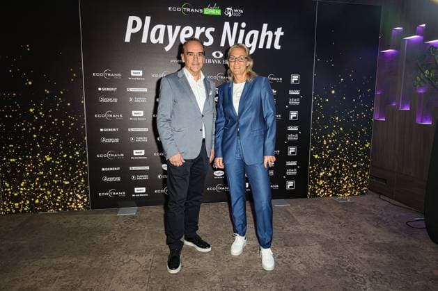 Gerhard Wilhelm Managing Director Spielbank Berlin and Barbara Rittner Tournament Director ecotrans Ladies Open , ecotrans Ladies Open 2024 Playersparty Spielbank Berlin, Berlin, LTTC Rot Weiß , 17 06 2024, Copyright: xClaudioxGärtnerx