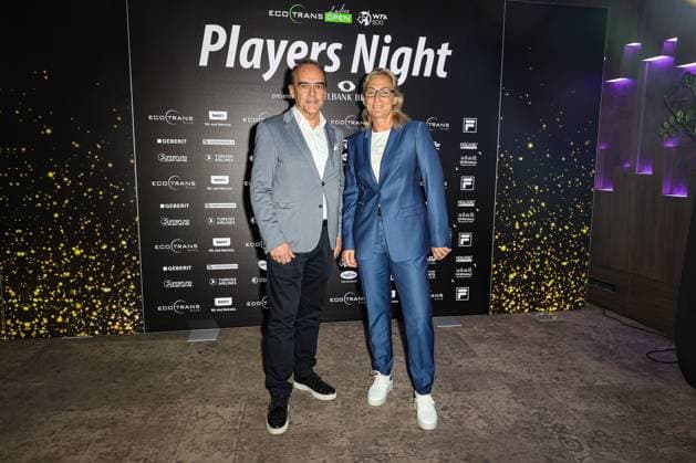 Gerhard Wilhelm Managing Director Spielbank Berlin and Barbara Rittner Tournament Director ecotrans Ladies Open , ecotrans Ladies Open 2024 Playersparty Spielbank Berlin, Berlin, LTTC Rot Weiß , 17 06 2024, Copyright: xClaudioxGärtnerx
