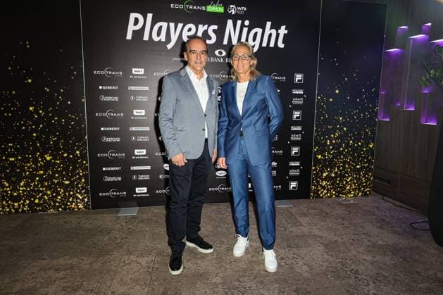 Gerhard Wilhelm Managing Director Spielbank Berlin and Barbara Rittner Tournament Director ecotrans Ladies Open , ecotrans Ladies Open 2024 Playersparty Spielbank Berlin, Berlin, LTTC Rot Weiß , 17 06 2024, Copyright: xClaudioxGärtnerx