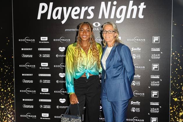 Coco GAUFF USA and Barbara Rittner Tournament Director ecotrans Ladies Open , ecotrans Ladies Open 2024 Playersparty Spielbank Berlin, Berlin, LTTC Rot Weiß , 17 06 2024, Copyright: xClaudioxGärtnerx