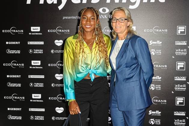 Coco GAUFF USA and Barbara Rittner Tournament Director ecotrans Ladies Open , ecotrans Ladies Open 2024 Playersparty Spielbank Berlin, Berlin, LTTC Rot Weiß , 17 06 2024, Copyright: xClaudioxGärtnerx