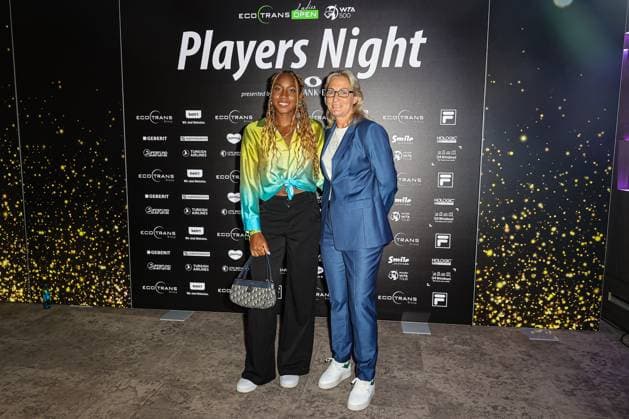 Coco GAUFF USA and Barbara Rittner Tournament Director ecotrans Ladies Open , ecotrans Ladies Open 2024 Playersparty Spielbank Berlin, Berlin, LTTC Rot Weiß , 17 06 2024, Copyright: xClaudioxGärtnerx