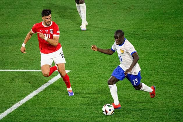 DUESSELDORF, GERMANY - 17 JUNE, 2024: The football match of EURO 2024 Austria vs France at Mercur Spiel Arena  Copyright: xVITALIIxKLIUIEVx