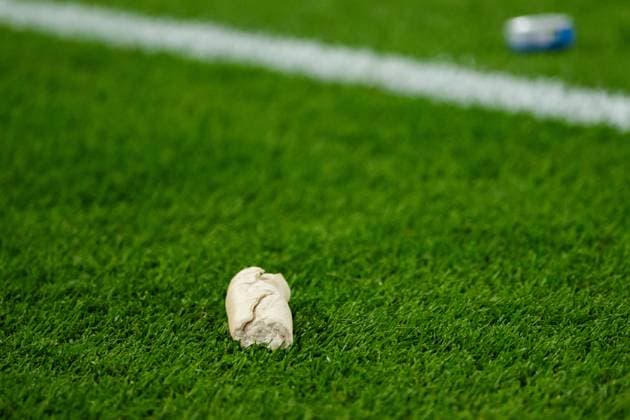 240617 A baguette on the pitch during the UEFA Euro 2024 Football Championship match between Austria and France on June 17, 2024 in Düsseldorf Photo Jesper Zerman BILDBYRAN kod JZ JZ0540 fotboll football soccer fotballs em europamästerskap em uefa euro uefa european football championship euro 2024 österrike austria frankrike france bbeng  Copyright: JESPERxZERMAN BB240617JZ135