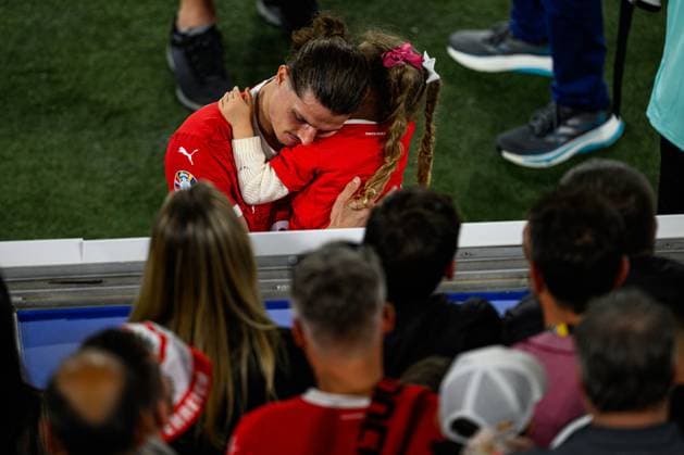 DUESSELDORF, GERMANY - 17 JUNE, 2024: Marcel Sabitzer, The football match of EURO 2024 Austria vs France at Mercur Spiel Arena  Copyright: xVITALIIxKLIUIEVx