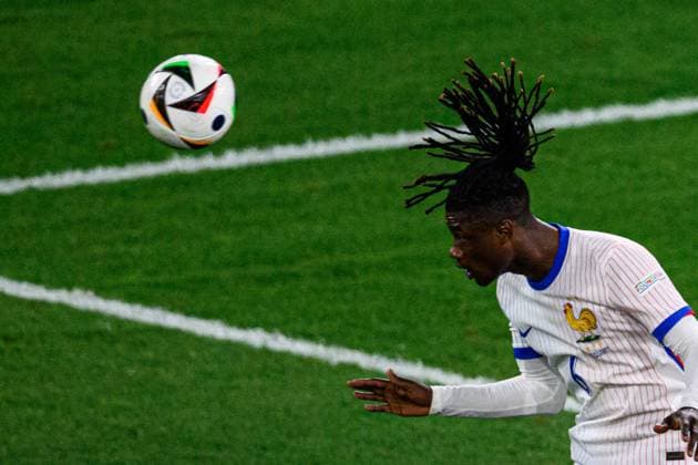 DUESSELDORF, GERMANY - 17 JUNE, 2024: Eduardo Camavinga, The football match of EURO 2024 Austria vs France at Mercur Spiel Arena  Copyright: xVITALIIxKLIUIEVx