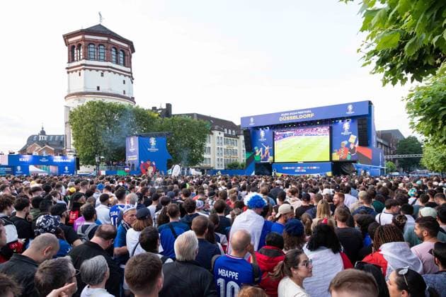 EURO 2024, fan zone in Düsseldorf