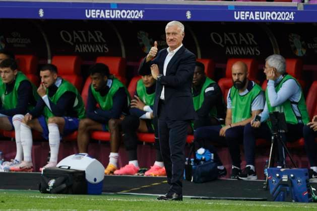Austria v France: Group D - UEFA EURO, EM, Europameisterschaft,Fussball 2024 Didier Deschamps, Head Coach of France on the side line during the UEFA EURO 2024 group stage match between Austria and France at Düsseldorf Arena on June 17, 2024 in Dusseldorf, Germany. Düsseldorf Düsseldorf Arena Germany Germany Copyright: xRichardxSellers Sportsphoto APLx 14041217